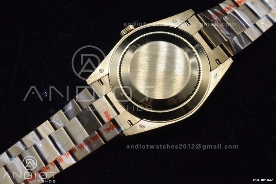 A2836 DayDate Tungsten Bracelet GMF Original 701 V RG President On Steel 904L Black Markers Weighted 40 with Dial Crystal 1220